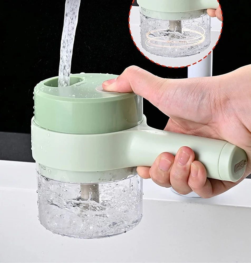4 in 1 Portable Electric Vegetable Cutter Set